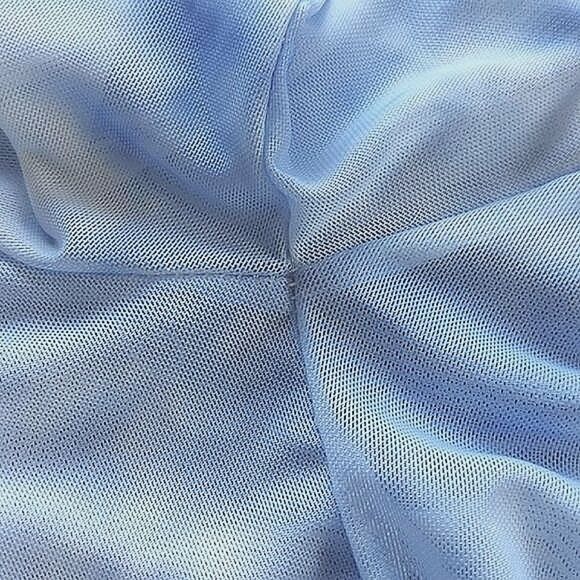 Mesh baby blue cloud print long sleeve crewneck t-shirt - Picture 13 of 14